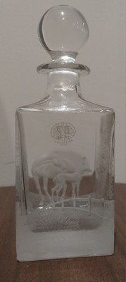 S&P Collection Whiskey Decanter with Stopper with Horse Design