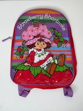Strawberry Shortcake Kids Backpack School Travel Bag Red Purple New