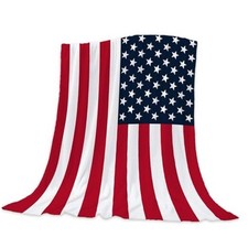 Patriotic Throw Blanket 4th of July Memorial Day Fourth 50x60 IN Patriotic 01