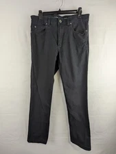 Duluth Trading Co Flex Fire Hose Slim Fit Black Denim Jeans Men's 34x34