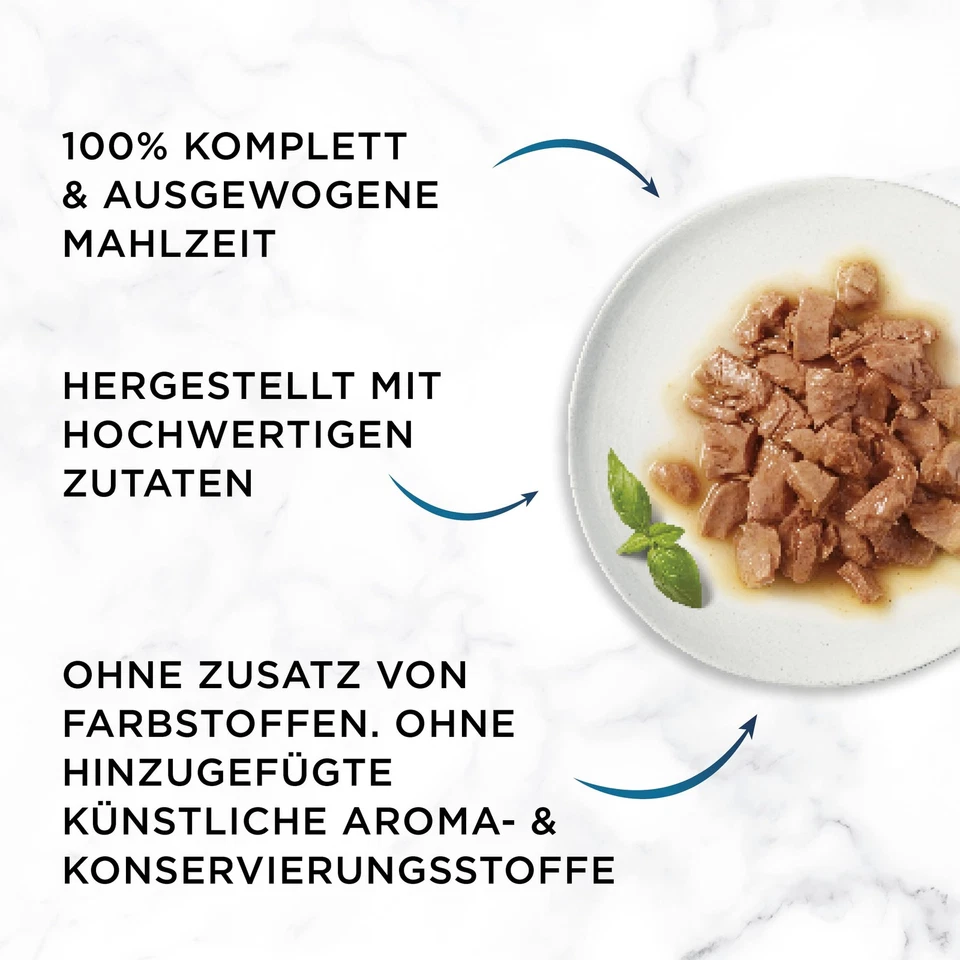 Perle Erlesene Streifen in Gelee Katzenfutter nass Sorten-Mix 96er Pack 12 x ... - Bild 3 von 4