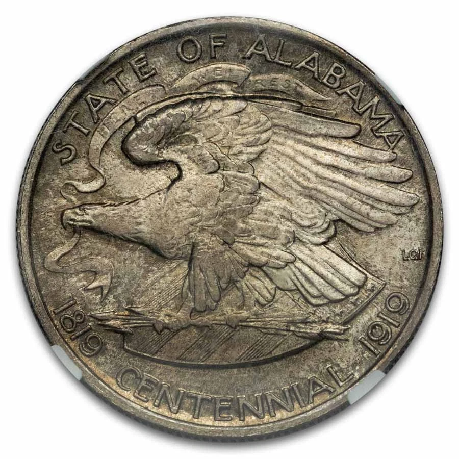 1921 2x2 Alabama Centennial Commemorative Half Dollar MS-64 NGC - Image 3 of 3