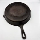 GRISWOLD Cast Iron Skillet No. 10 Small Block Logo 716 Double Pour