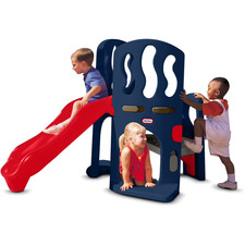 Little Tikes Hide Slide Climber, Blue Red - Climbing Toy and Slide for Kids
