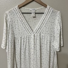 Vintage Sears Fundamentals Nightgown Medium Sleepwear Grannychic Cottagecore