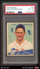1934 Goudey #93 Fritz Ostermueller Red Sox PSA 4 - VG/EX