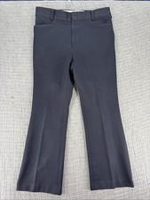 VINTAGE Levis Panatela Dress Pants Mens 36x29 Black Disco Trouser 70s