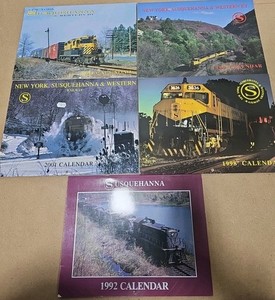 New York Susquehanna & Western Railway Calendar Lot 90's, 2000's Trains Railroad