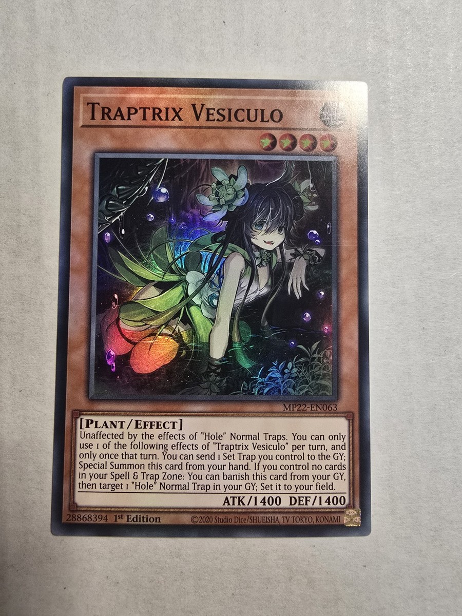trap card yugioh with basilius on the art Basilius, Familiar of Evil Eye / Super - INCH-EN030 You can target 1 Traptrix monster in your GY DUAD] New Trap Card from