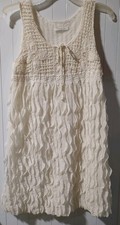 Women's Bone White Shift Dress Small