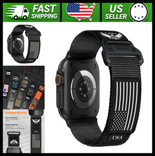 Rugged Nylon Bands for Apple Watch Ultra/3/2 Band 49mm 46mm 45mm 44mm 42mm
