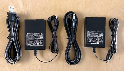 Qty 2   Delta 12V 15W (1.25A) AC/DC Power Adapters, 5.5x2.5mm Barrel Connector