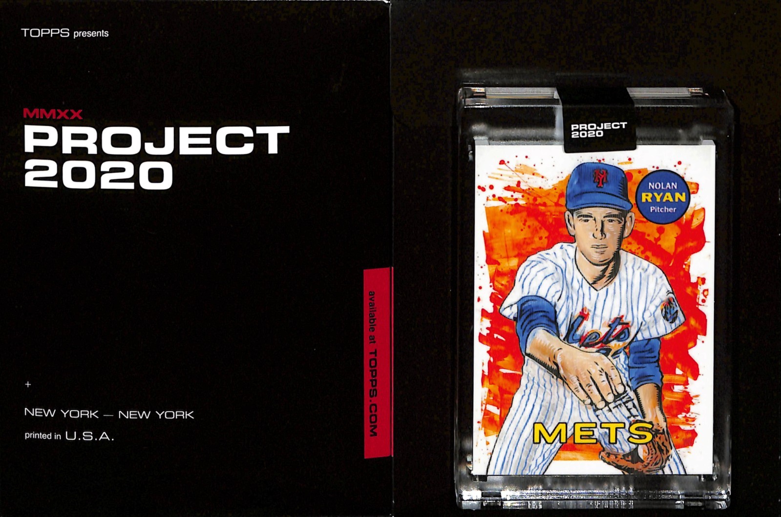2020 TOPPS PROJECT 2020 #18 NOLAN RYAN - NEW YORK METS - BLAKE JAMIESON -