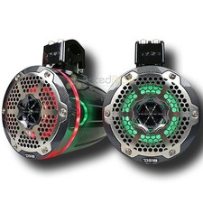 DS18 6.5" Marine Tower Speaker 450W Carbon Fiber Integrated RGB LED CF-X6TPNEO