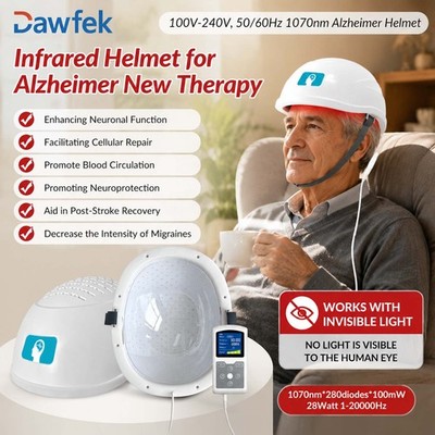 1070nm Infrared Ligth Brain Wellness Helmet 28W Pulsed Mode Cap for Migraine TBI