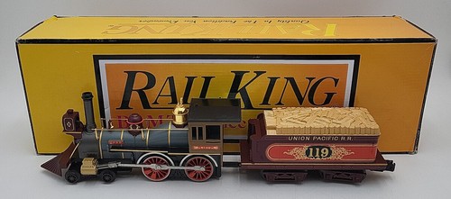 Locomotora de vapor general MTH 30-1807-1 O Union Pacific 4-4-0 #119 con PS3/caja | Condition: Used