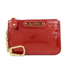 Louis Vuitton Monogram Vernis Pochette Cles NM Coin Case Red M93559 Used F/S