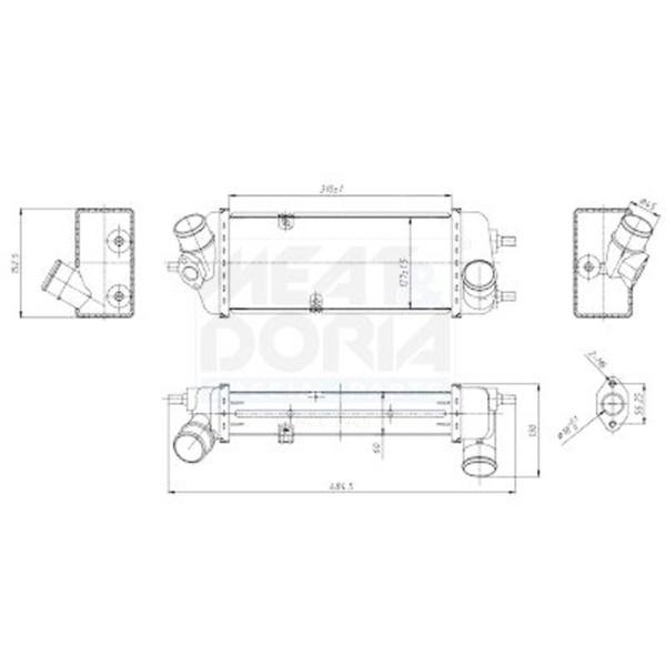 LadeluftküHler FüR Hyundai Accent III KIA Rio II 05-11 282702A401-image