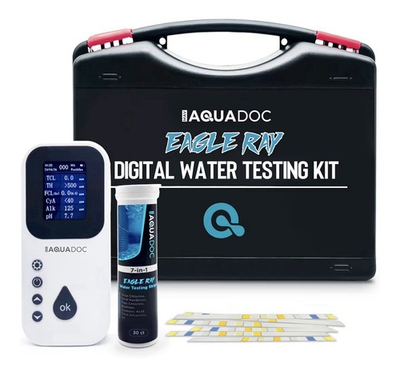 #ad #ad AquaDoc Eagle Ray Digital Pool Spa Water Testing Kit Chlorine PH Bromine Hardnes $138.99