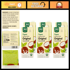 Organic Unsweetened Coconut Milk 32 Fl Oz - Pack of 6 Dairy-Free, Vegan, Glute