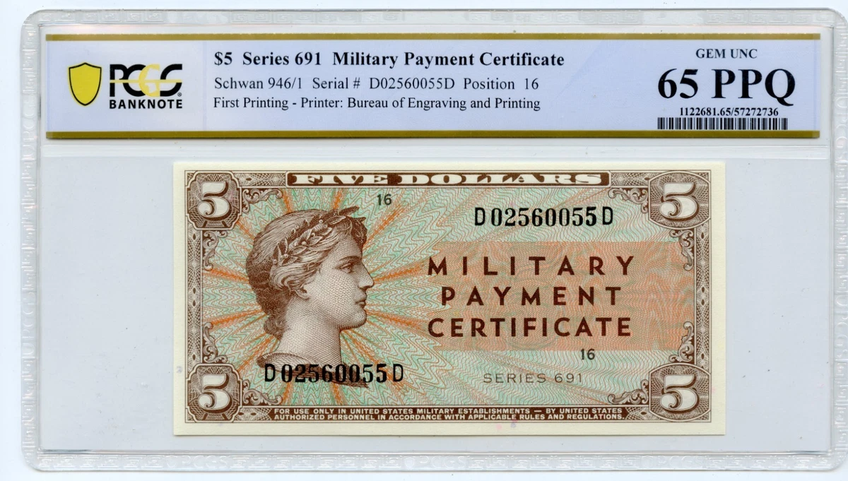 US Military Payment Certificates for sale | eBay