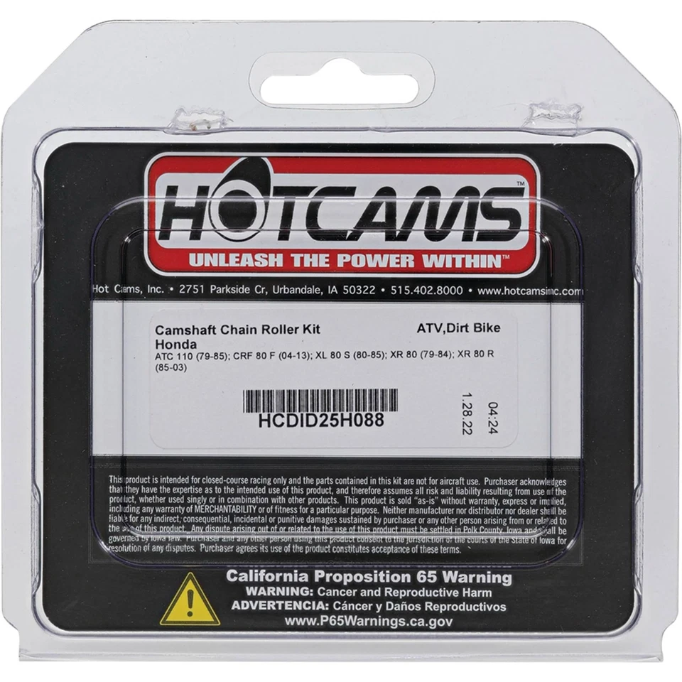 New Hot Cams Cam Chain for Honda XR 80 (79-84) XR 80 R (85-03) XL 80 S (80-85) Foto 4 de 4