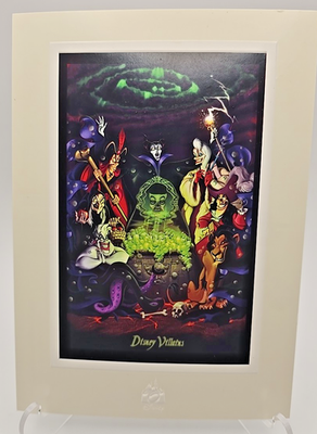 Disney Villains Group Photo • Walt Disney World Postcard