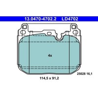 ATE 13.0470-4702.2 Bremsbelagsatz FüR BMW Mini X2 1 2 X1 Clubman Countryman F39