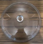 PYREX 624 C Replacement Lid 8.75" Ribbed Round Clear Glass for 2 QT Casserole