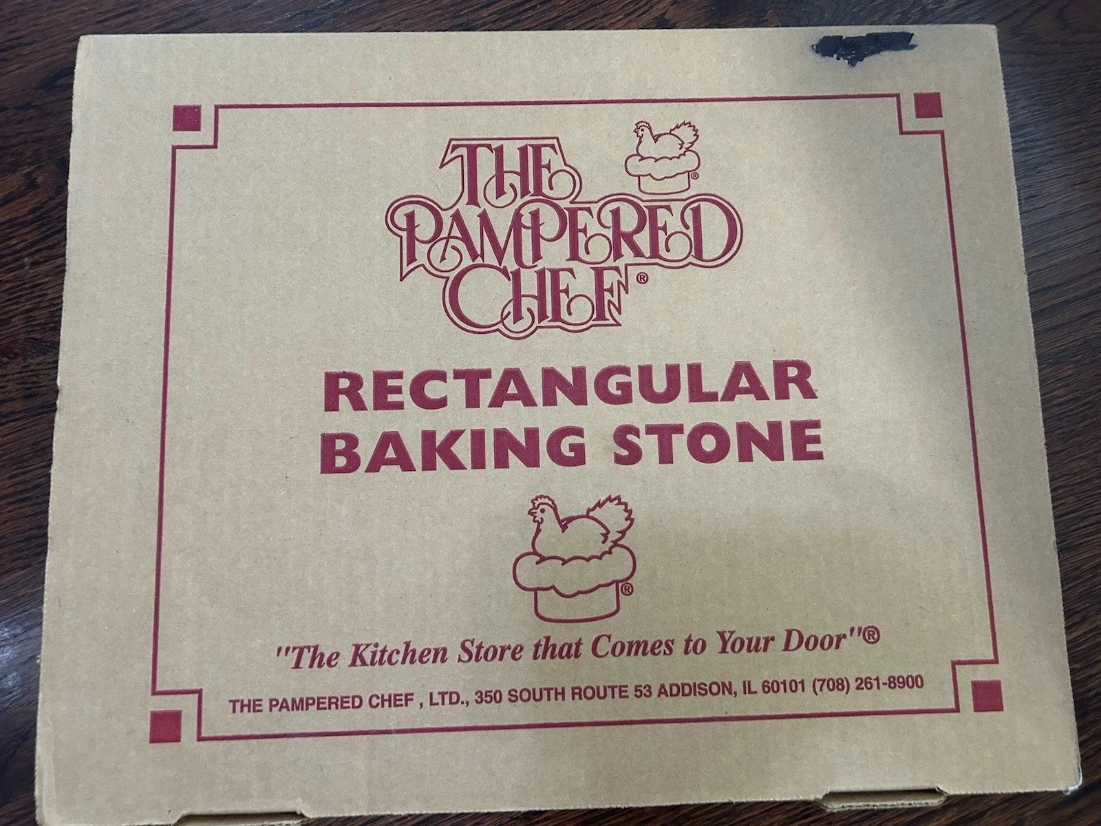 Pampered Chef Rectangular Baking Stone 12x15 w/ Box USA 4434