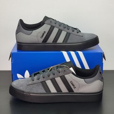 Adidas Campus Vulc Men's Size 9.5 Athletic Shoes Gray Black Casual Sneakers