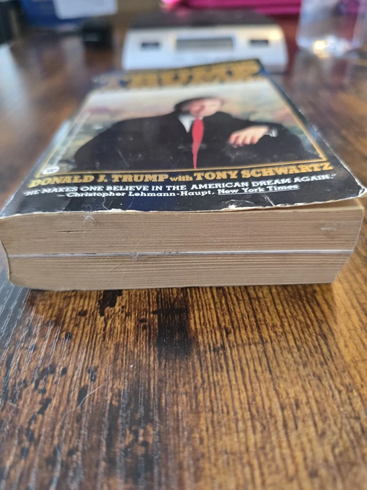 Donald J. Trump The Art Of The Deal W/ Tony Schwartz Book 1987 Vintage - Image 3 of 4