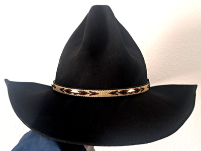 Vintage Stetson XXXX Beaver Black Cowboy Hat Sz 7 - TYLER type