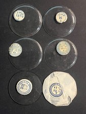 LOT OF 6 GLASS POCKET WATCH CRYSTALS SIZE 17 REPLACEMENT PARTS