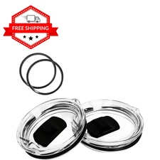 Rambler Magslider Replacement Lid 30Oz 2Pack, Magnetic Tumbler Lid Fit for Yeti