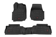 Rough Country Sure-Fit All Weather Floor Mats for Toyota Tacoma TRD Pro 2024...