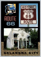 Route 66 Oklahoma City America's Main Street Continental Postcard 4x6 Unused