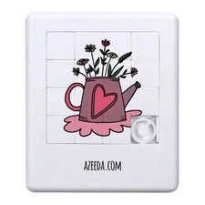 'Watering Can With Colourful Flowers' Sliding Puzzle (PZ00035189)