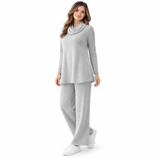 Completo Donna Maglia Tunica + Pantaloni Larga Gamba +sciarpa tu  42-50  ART329A