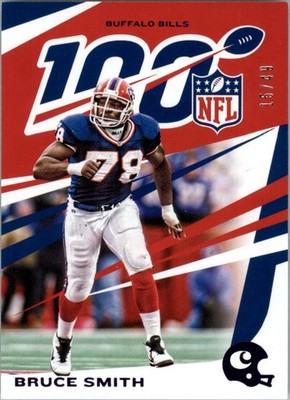 2019 Panini Chronicles Purple #11 Bruce Smith /49 - FB