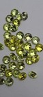 40 pieces Round Green Peridot Color 6mm CZ Cubic Zirconia Loose Stones — photo 2