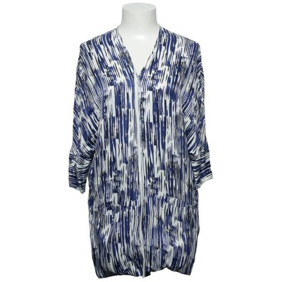 Selected Femme, Strickjacke, Damen, Größe: 36, Blau/Weiß, Viskose #Oxe