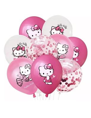 12 Stück 12 Zoll Hello Kitty Luftballons, Geburtstag Party Dekoration UK
