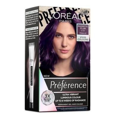 L'Oreal Paris Preference Vivids Permanent Hair Color 3.161 Pigalle Magnetic Plum