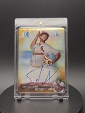 Sandy Alcantara 2017 Bowman Chrome 1st Gold Refractor /50 #CPA-SA Auto