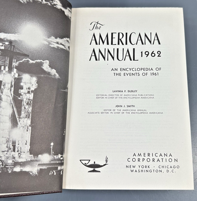The Americana Annual Encyclopedia of Events | Incomplete / 56-62