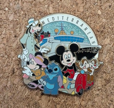 Disney Pin Mickey & Friends Disney Cruise Line Destinations: Mediterranean DCL
