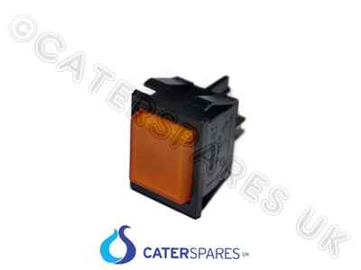 BERNSTEIN ORANGE BLINKER POWER ON OFF LAMPE LEUCHTE 2 PIN 22X30MM 230V 125C