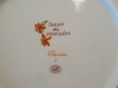 ASSIETTE PLATE Hermès JARDIN DES ORCHIDEES N 5 ETAT NEUF | eBay