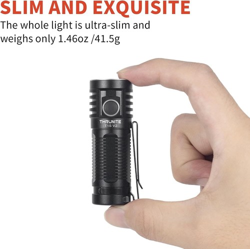 ThruNite T1S V2 Magnetic  C Rechargeable Flashlight, 1212 Lumen, black CW - Picture 8 of 8